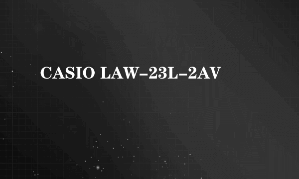 CASIO LAW-23L-2AV