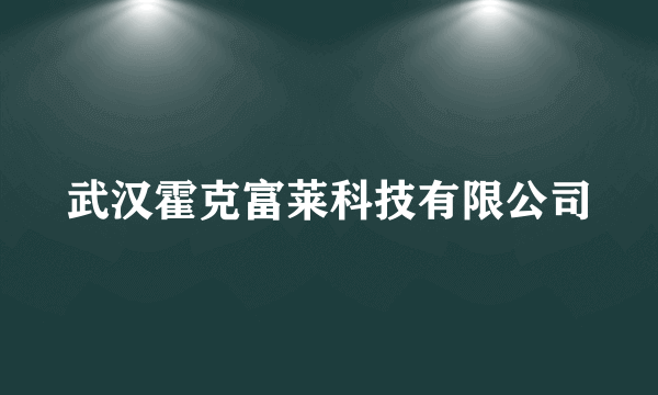 武汉霍克富莱科技有限公司