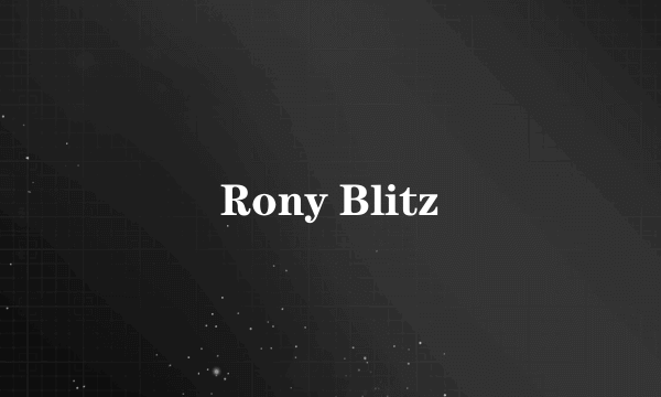 Rony Blitz