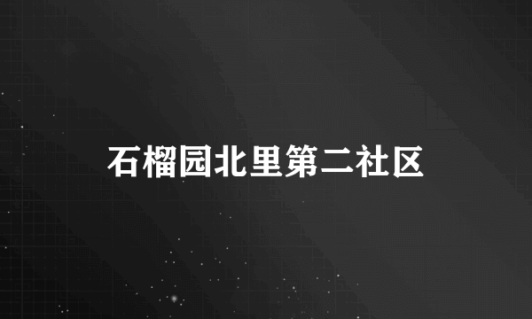 石榴园北里第二社区