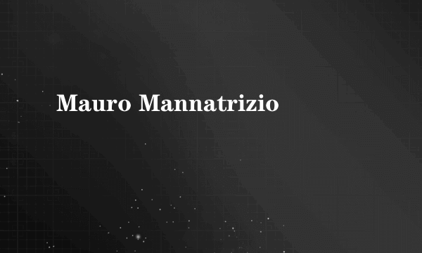 Mauro Mannatrizio