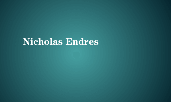 Nicholas Endres