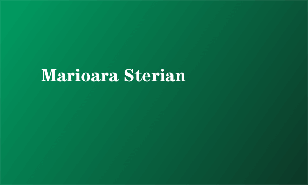 Marioara Sterian