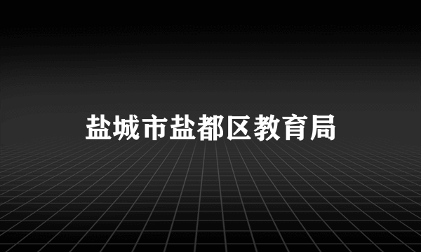 盐城市盐都区教育局