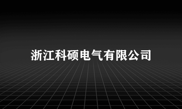 浙江科硕电气有限公司