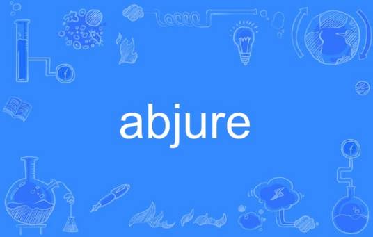 abjure