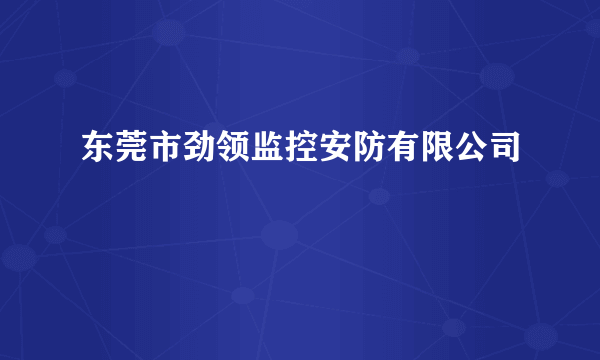 东莞市劲领监控安防有限公司