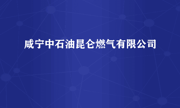 咸宁中石油昆仑燃气有限公司