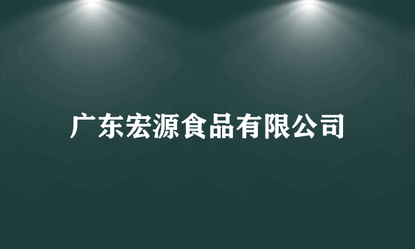 广东宏源食品有限公司