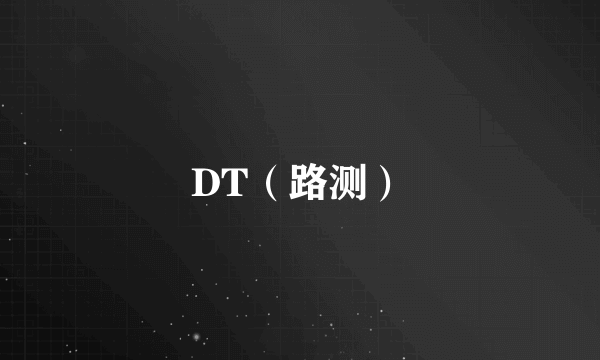 DT（路测）