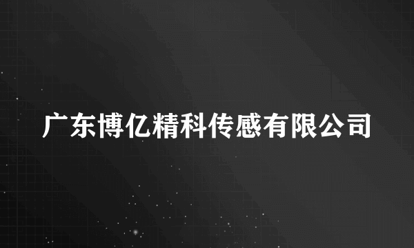 广东博亿精科传感有限公司