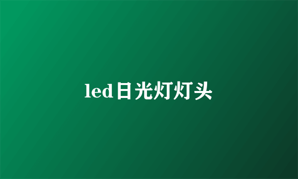 led日光灯灯头