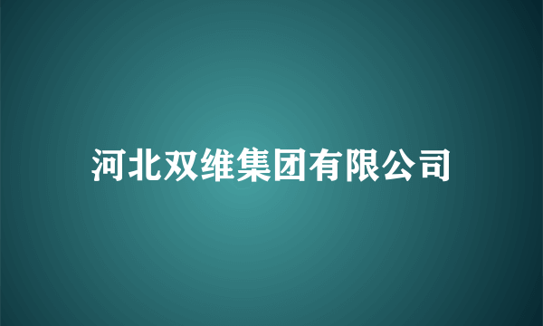 河北双维集团有限公司