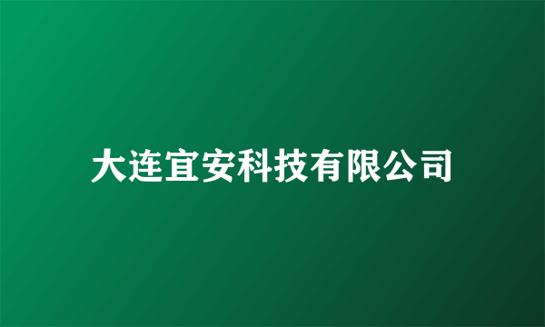 大连宜安科技有限公司