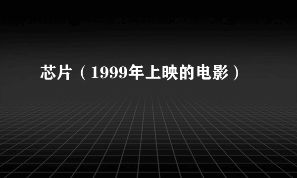 芯片（1999年上映的电影）