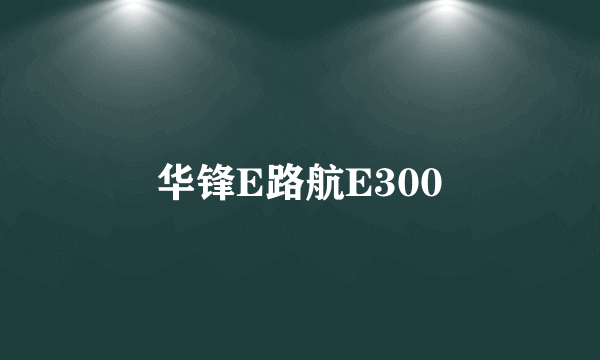 华锋E路航E300