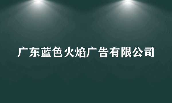 广东蓝色火焰广告有限公司