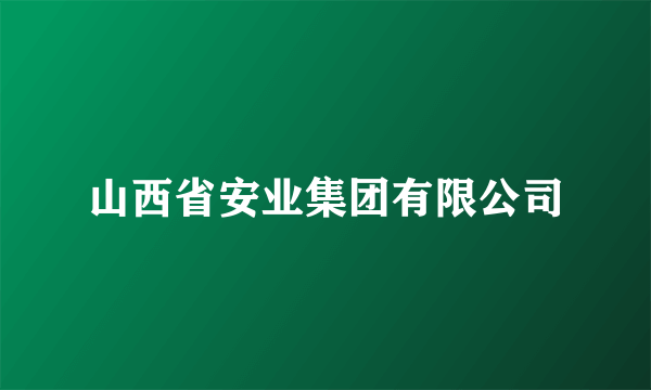 山西省安业集团有限公司