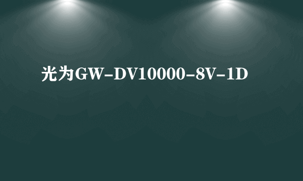 光为GW-DV10000-8V-1D