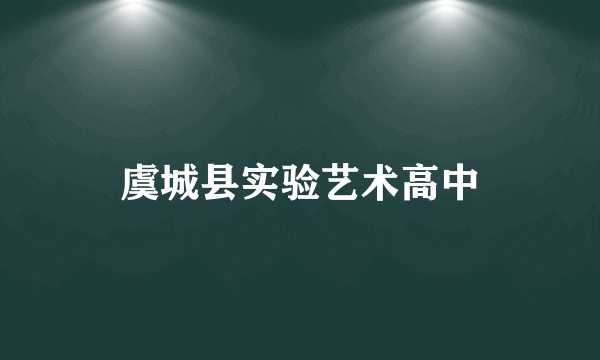 虞城县实验艺术高中