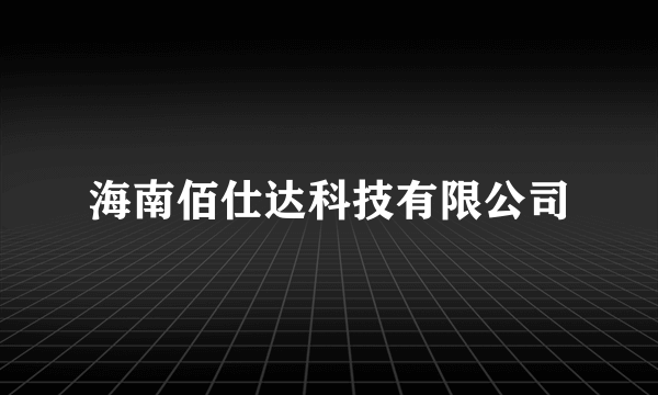 海南佰仕达科技有限公司