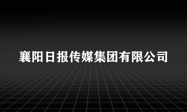 襄阳日报传媒集团有限公司