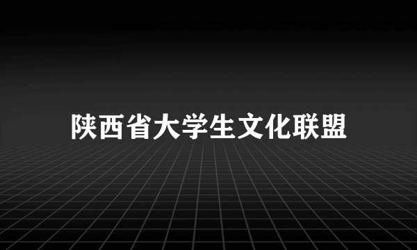 陕西省大学生文化联盟