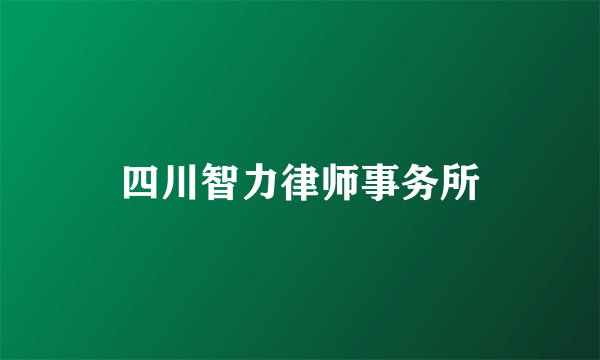 四川智力律师事务所