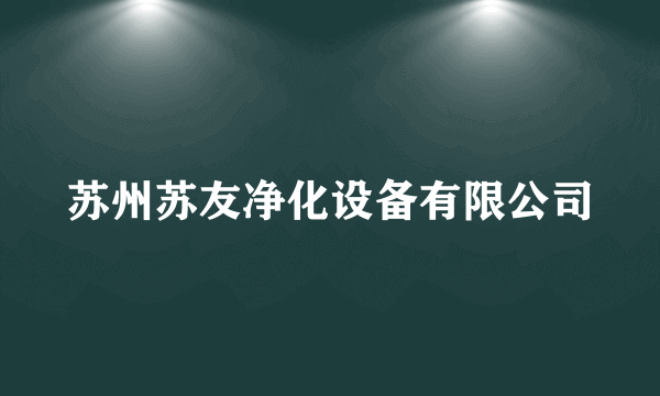 苏州苏友净化设备有限公司