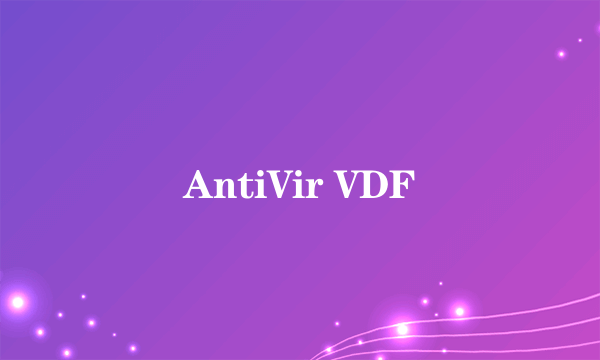 AntiVir VDF