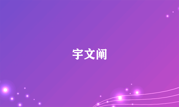 宇文阐