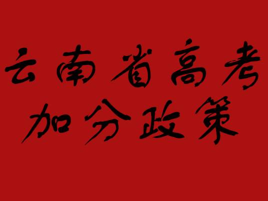 云南省高考加分政策