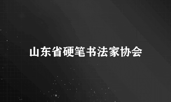 山东省硬笔书法家协会