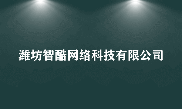 潍坊智酷网络科技有限公司