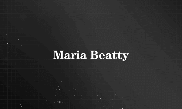 Maria Beatty