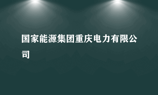 国家能源集团重庆电力有限公司