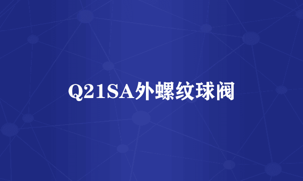 Q21SA外螺纹球阀