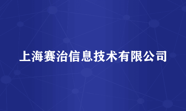 上海赛治信息技术有限公司