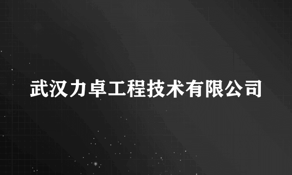 武汉力卓工程技术有限公司