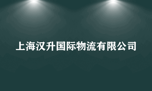 上海汉升国际物流有限公司