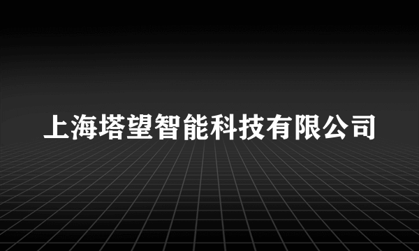 上海塔望智能科技有限公司