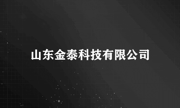 山东金泰科技有限公司