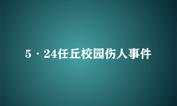 5·24任丘校园伤人事件