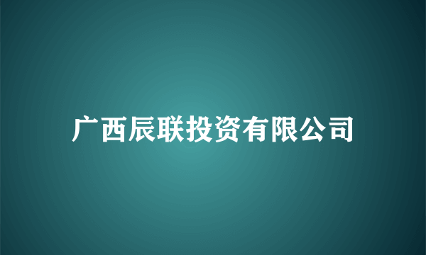 广西辰联投资有限公司