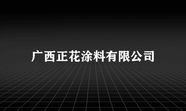 广西正花涂料有限公司