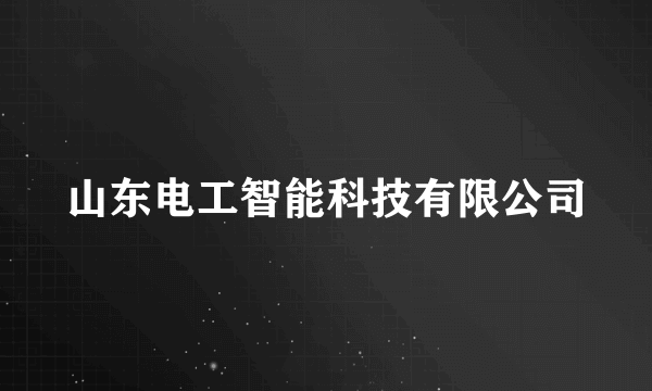 山东电工智能科技有限公司