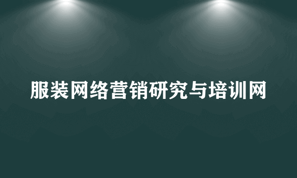 服装网络营销研究与培训网