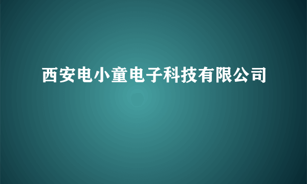 西安电小童电子科技有限公司