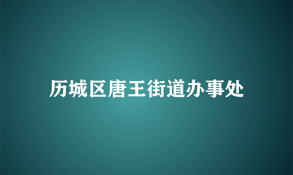 历城区唐王街道办事处