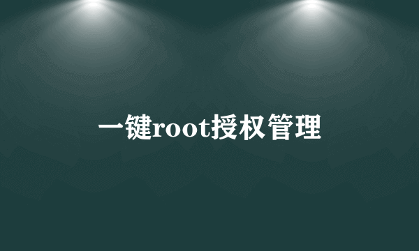 一键root授权管理